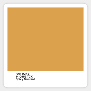 PANTONE 14-0952 TCX Spicy Mustard Sticker